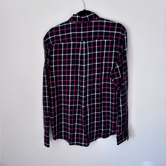 Chaps Go Untucked Mens Plaid Flannel Long Sleeve Button Down Size Medium - Picture 3 of 9